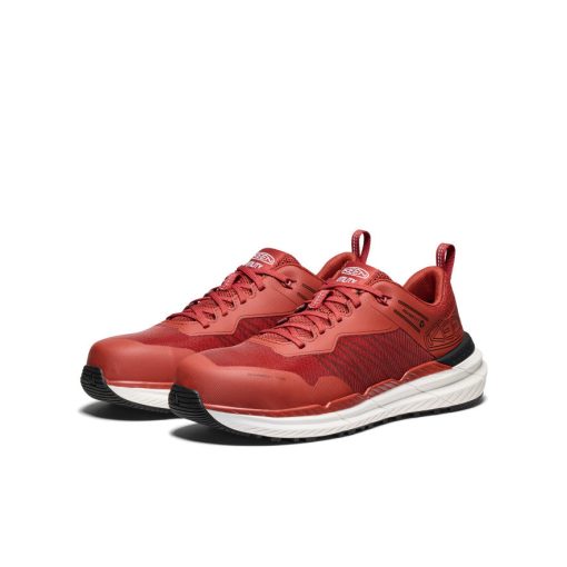 Men's Speedworks Work Sneaker (Carbon Toe)  |  Red Ochre/Black - Image 2