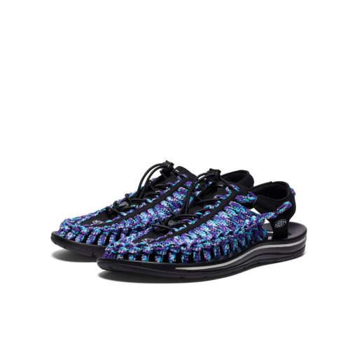 Men's UNEEK Flat Cord Sneaker x Bamboo Shoots  |  Black/Tillandsia Purple - Image 2
