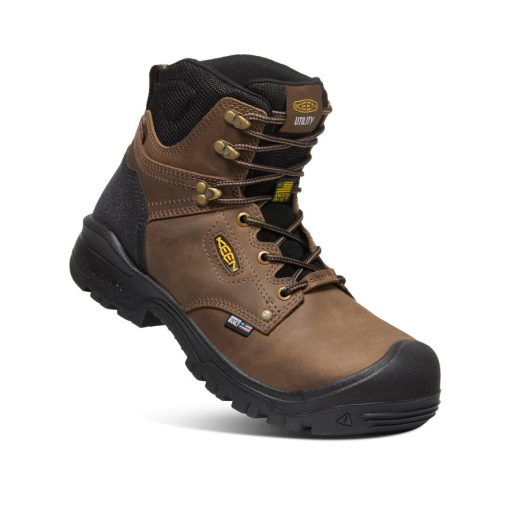 Men's Independence 6 Waterproof Boot (Carbon Toe)  |  Dark Earth/Black - Image 3
