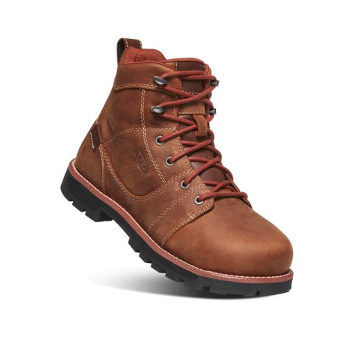 Women's Seattle 6 Waterproof Boot (Aluminum Toe)  |  Gingerbread/Black - Image 3