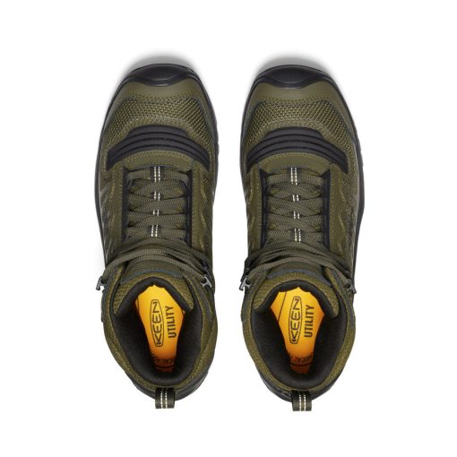 Men's Reno Waterproof Mid (Soft Toe)  |  Dark Olive/Black - Image 4