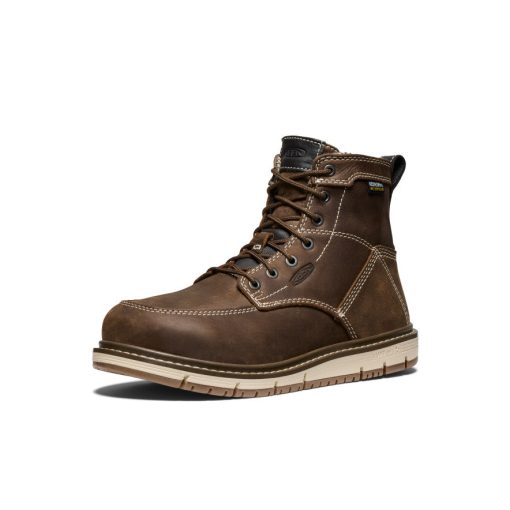 Women's San Jose 6 Waterproof Boot (Aluminum Toe)  |  Cascade Brown/Gum - Image 3
