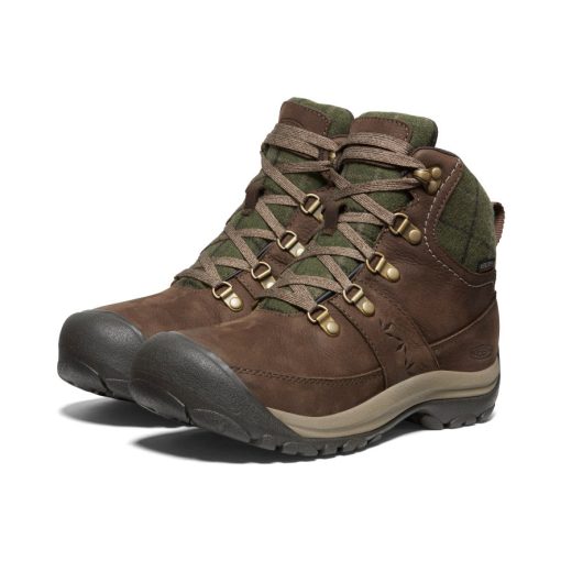 Women's Kaci III Winter Waterproof Boot  |  Dark Earth/Green Plaid - Image 2