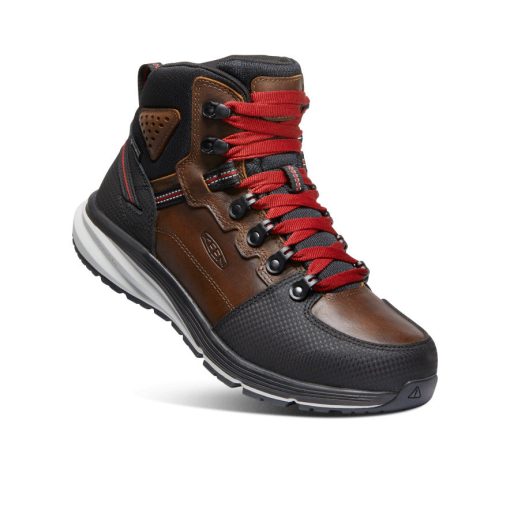 Men's Red Hook Waterproof Boot (Soft Toe)  |  Tobacco/Black - Image 3