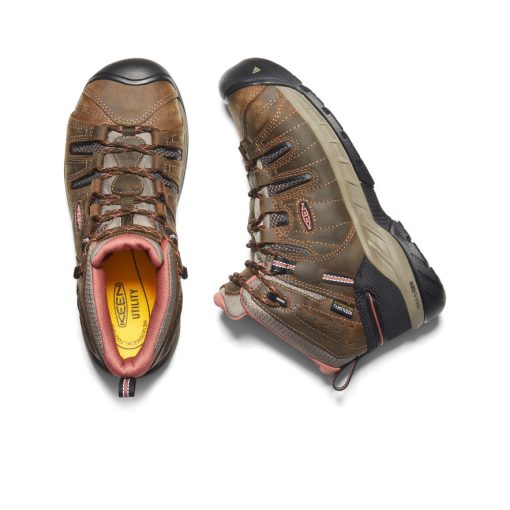 Women's Flint II Waterproof Boot (Soft Toe)  |  Cascade Brown/Brick Dust - Image 4
