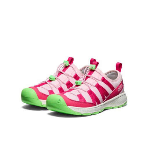 Big Kids' Motozoa Sneaker  |  Raspberry/Summer Green - Image 3