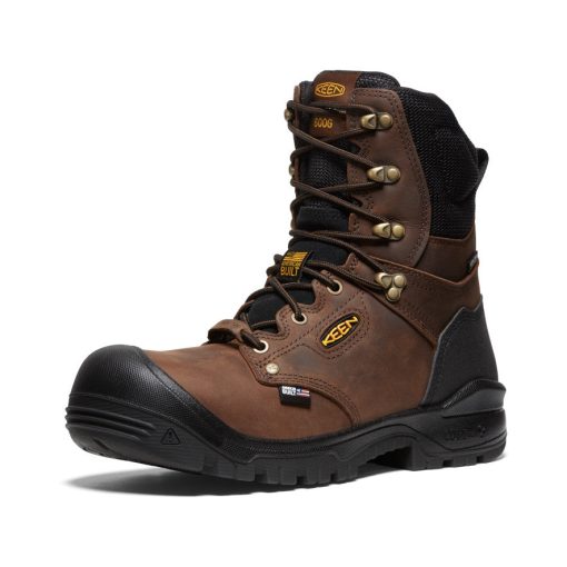 Men's Independence 8 Insulated Waterproof Boot (Carbon Toe)  |  Dark Earth/Black - Image 3