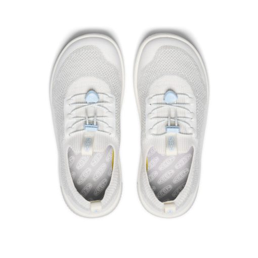 Big Kids' KNX Knit Sneaker  |  Star White/Skyway - Image 4