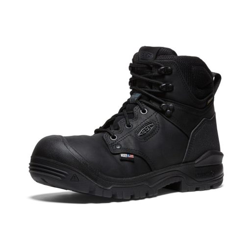 Men's Independence 6 Waterproof Boot (Soft Toe)  |  Black/Black - Image 3