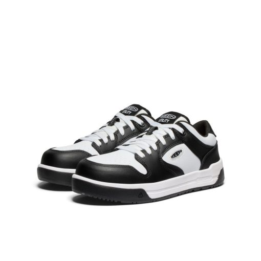 Women's Overton Work Shoe (Carbon Toe)  |  Star White/Black - Image 2