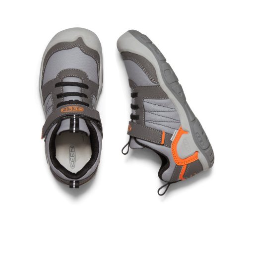 Big Kids' Knotch Peak Sneaker  |  Magnet/Safety Orange - Image 4