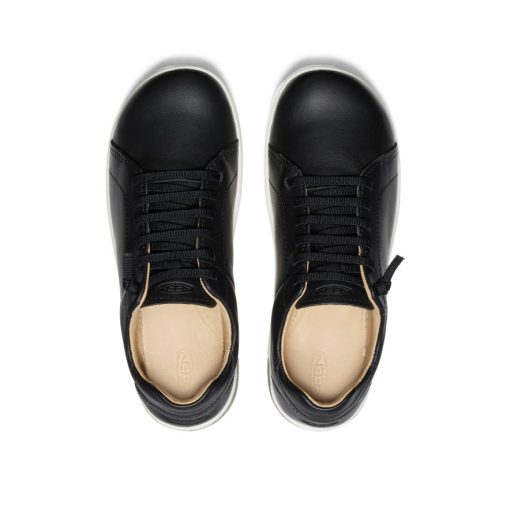 Women's KNX Leather Sneaker  |  Black/Star White - Image 4