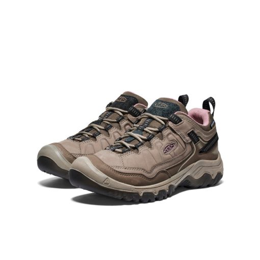 Women's Targhee IV Waterproof Hiking Shoe  |  Brindle/Nostalgia Rose - Image 2