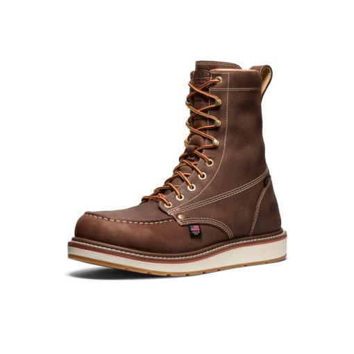Men's Liberty 8 Waterproof Boot (Carbon Toe)  |  Leather Brown/Gum - Image 3