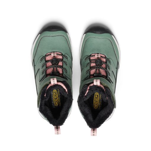 Little Kids' Skua Waterproof Winter Boot  |  Dark Forest/Rose Elegance - Image 4