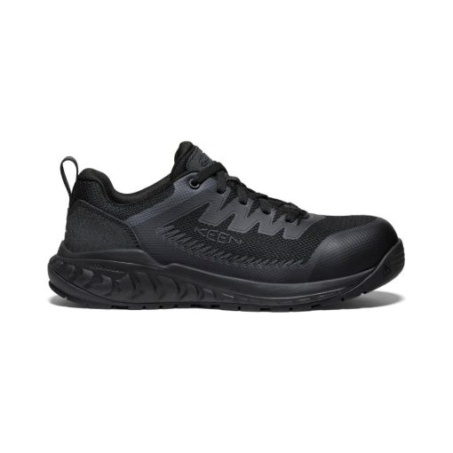 Men's Arvada Work Sneaker (Carbon Toe)  |  Black/Black - Image 10
