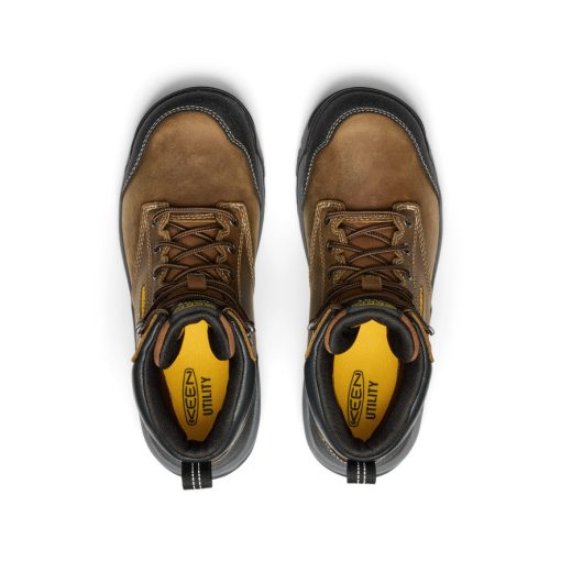 Men's Evanston 6 Waterproof Boot (Soft Toe)  |  Bison/Black - Image 4