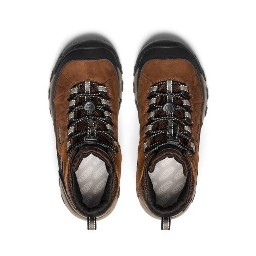 Big Kids' Targhee IV Waterproof Hiking Boot  |  Bison/Brindle - Image 4