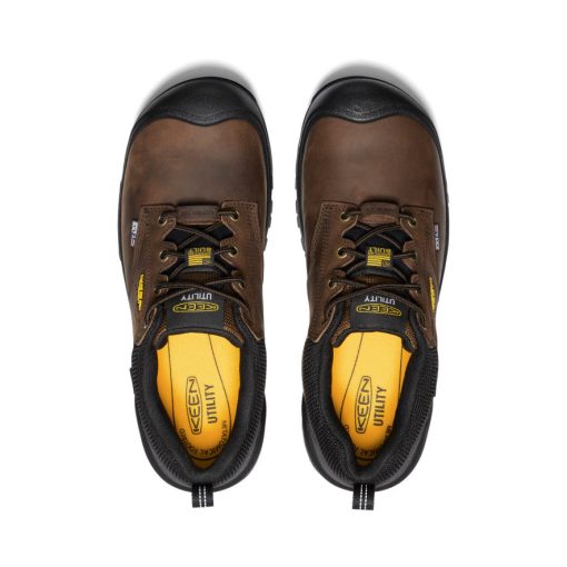 Men's Independence Oxford Waterproof Shoe (Carbon Toe)  |  Dark Earth/Black - Image 4
