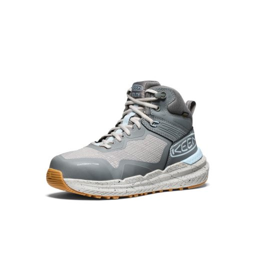 Women's Synchro Waterproof Work Boot (Carbon Toe)  |  Steel Grey/Gum - Image 3
