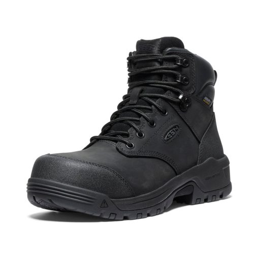 Men's Evanston 6 Waterproof Boot (Carbon Toe)  |  Black/Black - Image 3