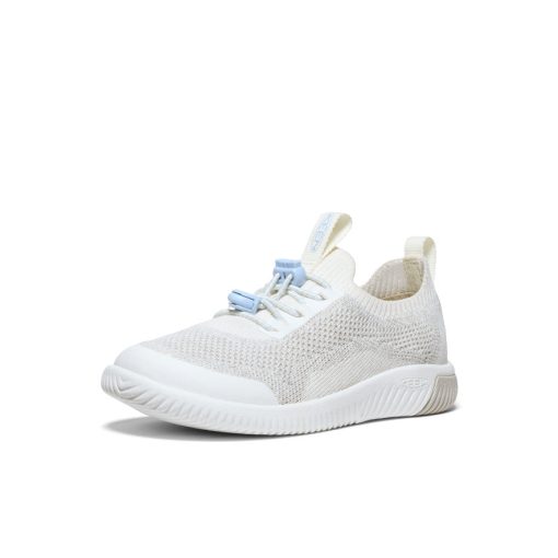 Little Kids' KNX Knit Sneaker  |  Star White/Skyway - Image 3