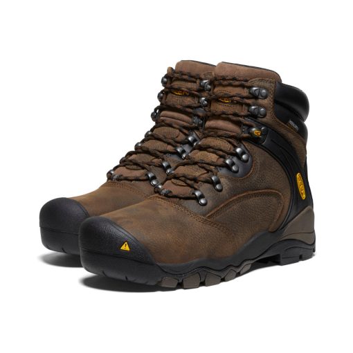 Men's Louisville 6 Waterproof Boot (Steel Toe)  |  Cascade Brown - Image 2