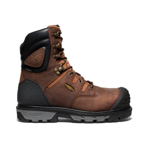 Men's Camden 8 Waterproof Boot (Carbon Toe)  |  Leather Brown/Black - Image 10