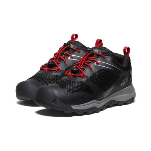 Big Kids' Wanduro Waterproof Shoe  |  Black/Ribbon Red - Image 2