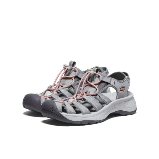 Women's Astoria West Sandal  |  Grey/Coral - Image 2