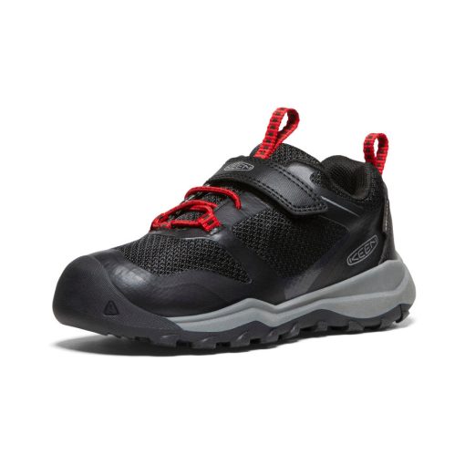 Little Kids' Wanduro Waterproof Shoe  |  Black/Ribbon Red - Image 3