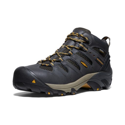 Men's Lansing Mid Waterproof (Steel Toe)  |  Raven/Tawny Olive - Image 3