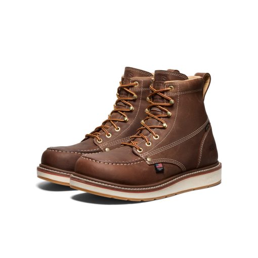 Men's Liberty 6 Waterproof Boot (Carbon Toe)  |  Chestnut/Gum - Image 2