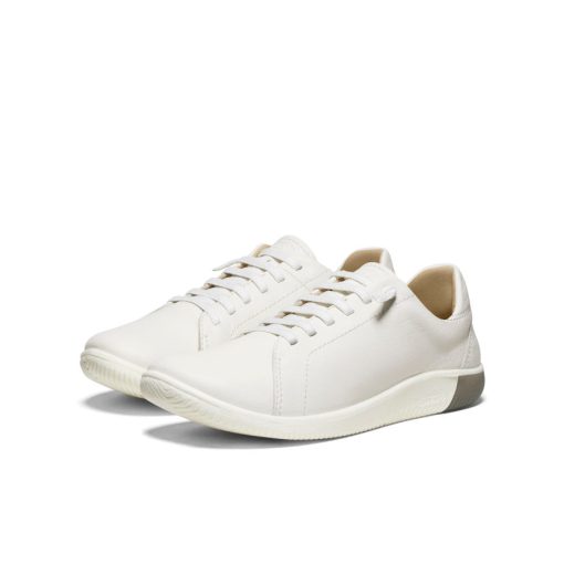 Women's KNX Leather Sneaker  |  Star White/Star White - Image 2