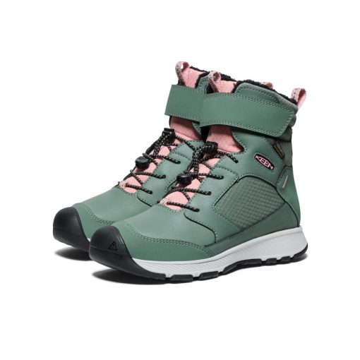 Big Kids' Skua Waterproof Winter Boot  |  Dark Forest/Rose Elegance - Image 2