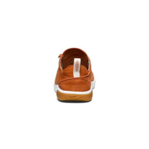 Big Kids' KNX Leather Sneaker  |  Gold Flame/Star White - Image 6