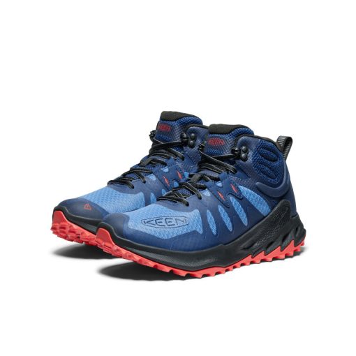 Men's Zionic Waterproof Hiking Boot  |  Coronet Blue/Poppy Red - Image 2