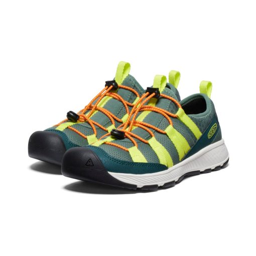 Big Kids' Motozoa Sneaker  |  Sea Moss/Scarlet Ibis - Image 2