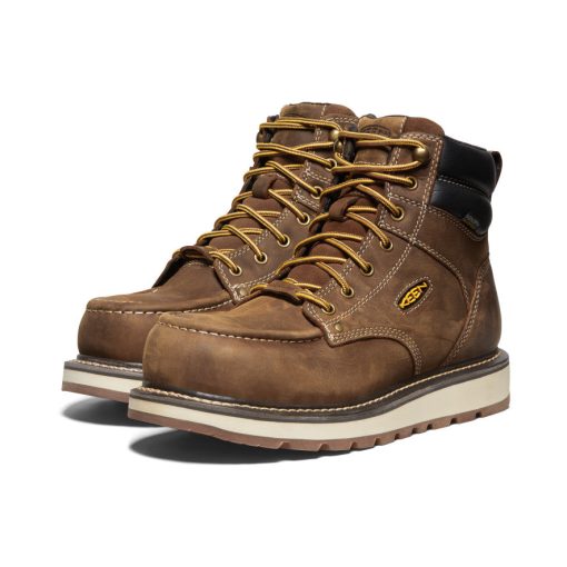 Men's Cincinnati 6 Waterproof Boot (Carbon Toe)  |  Belgian/Sandshell - Image 2