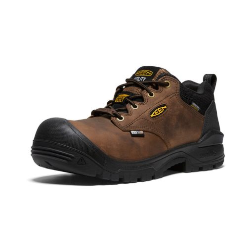 Men's Independence Oxford Waterproof Shoe (Carbon Toe)  |  Dark Earth/Black - Image 3