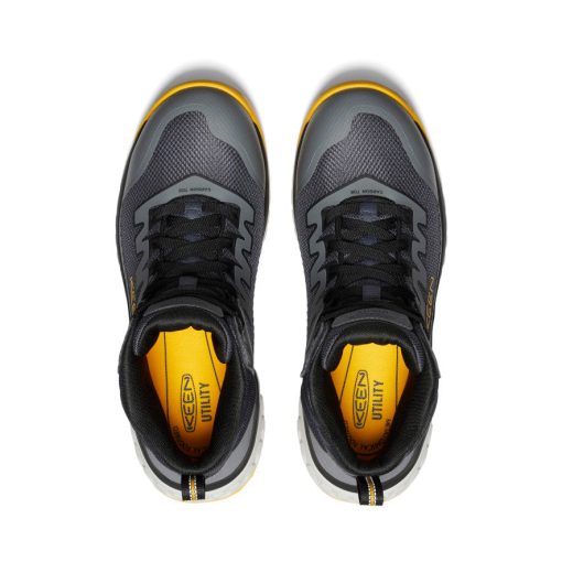 Men's Arvada Mid Work Sneaker (Carbon Toe)  |  Black/Keen Yellow - Image 4