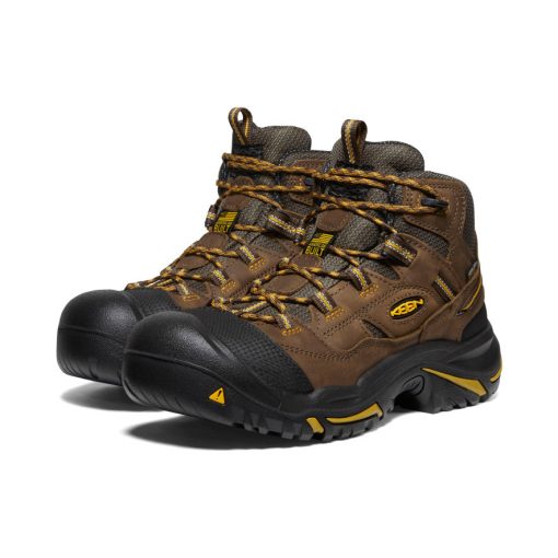 Men's Braddock Waterproof Mid (Steel Toe)  |  Cascade Brown/Tawny Olive - Image 2