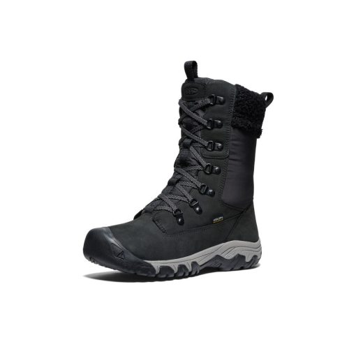 Women's Greta Tall Waterproof Boot  |  Black/Black - Image 3