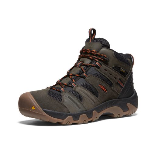 Men's Headout Waterproof Hiking Boot  |  Black Olive/Fossil Orange - Image 3