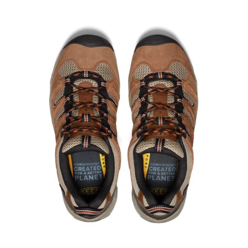 Men's Headout Waterproof Hiking Shoe  |  Bison/Fossil Orange - Image 4