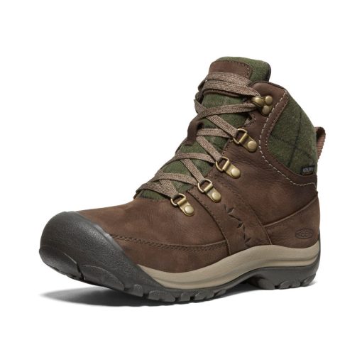 Women's Kaci III Winter Waterproof Boot  |  Dark Earth/Green Plaid - Image 3