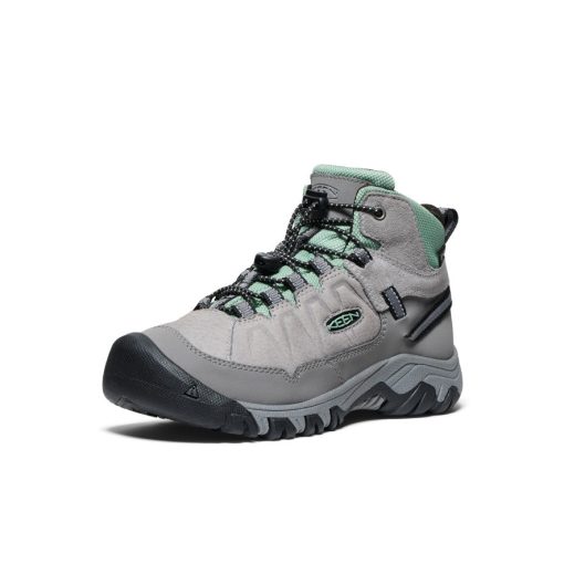 Big Kids' Targhee IV Waterproof Hiking Boot  |  Alloy/Granite Green - Image 3