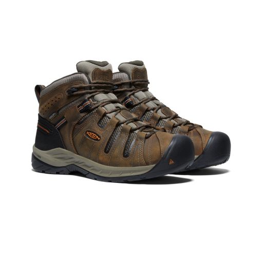 Men's Flint II Waterproof Mid (Soft Toe)  |  Black Olive/Brindle - Image 2