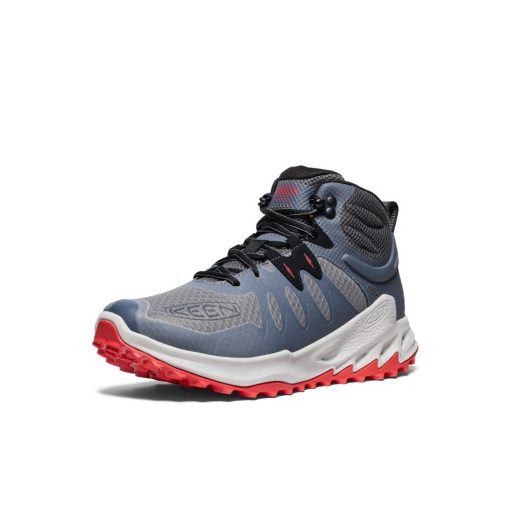 Men's Zionic Waterproof Hiking Boot  |  Steel Grey/Poppy Red - Image 3
