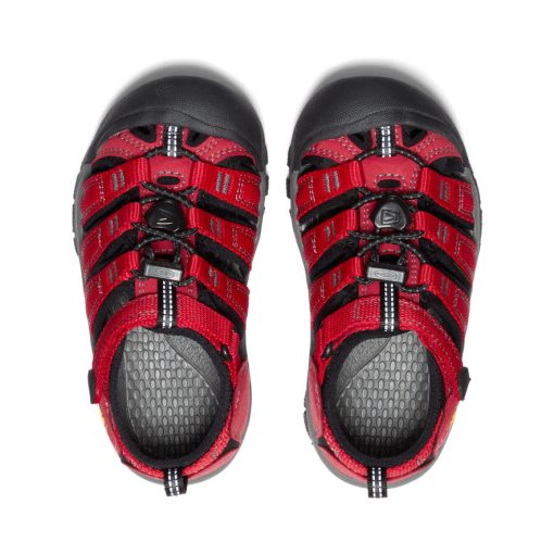 Little Kids' Newport H2  |  Ribbon Red/Gargoyle - Image 4